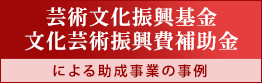 芸術文化振興基金・文化芸術振興費補助金による助成事業の事例