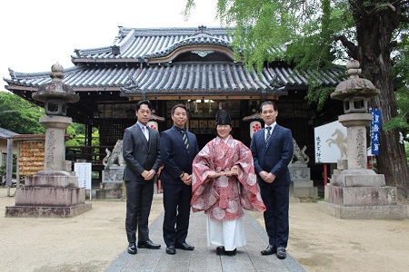 佐太天神宮本殿参拝 本殿参拝