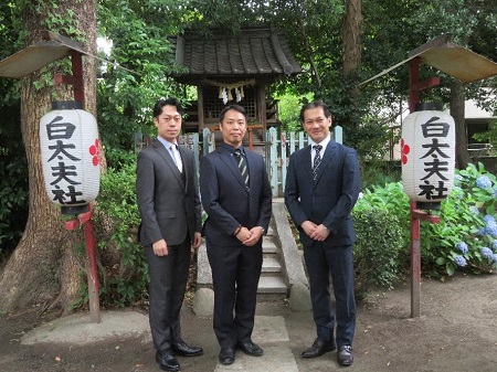 白太夫社参拝 白太夫社参拝