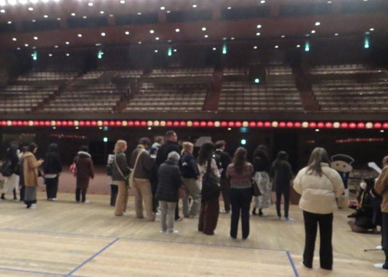 Stage tour at the Large Theatre