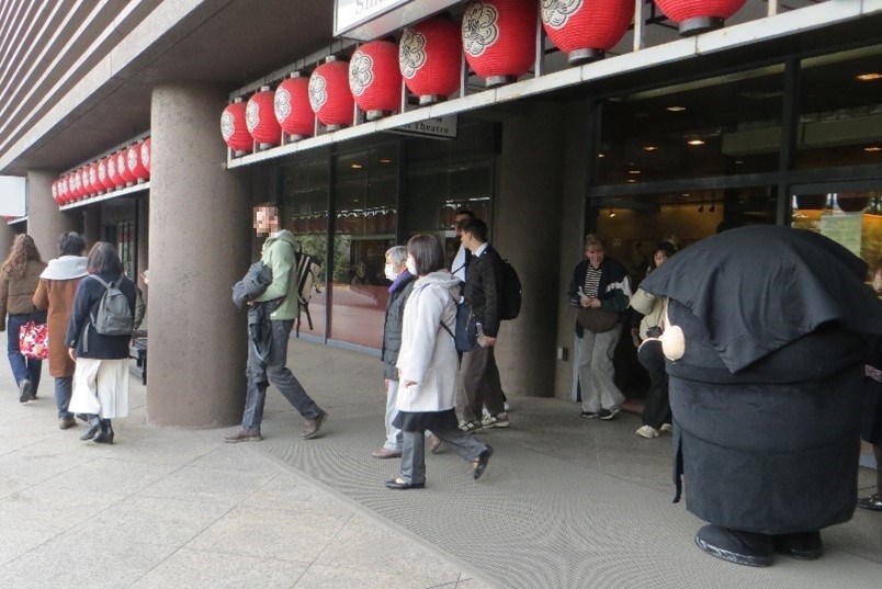 Kurogo-chan appeared at the exit to farewell the participants!