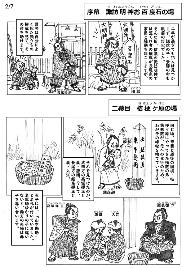 マンガでわかる『本朝廿四孝』―筍掘り― 2/7ページ