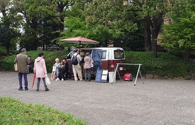 いさ珈琲出店の様子