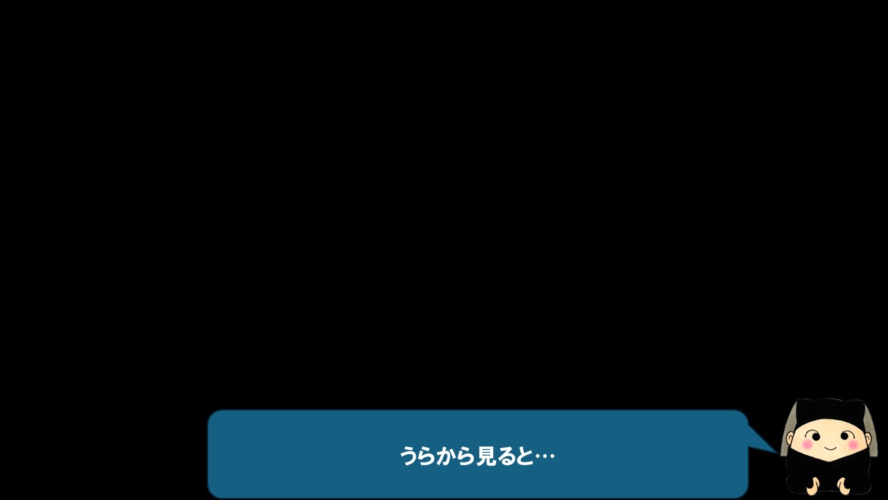 幕の向こう側、つまり舞台の側から見るとどんな感じかな
