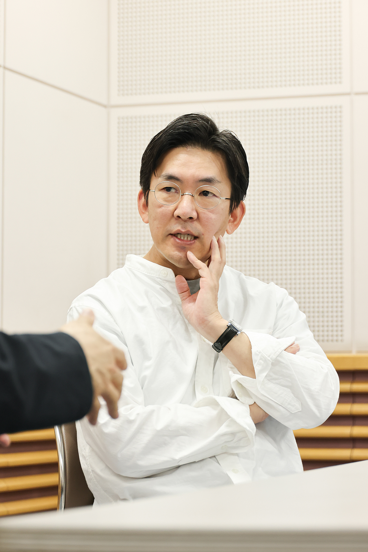 文楽劇場に出入りするようになった時の思い出を語る簑紫郎