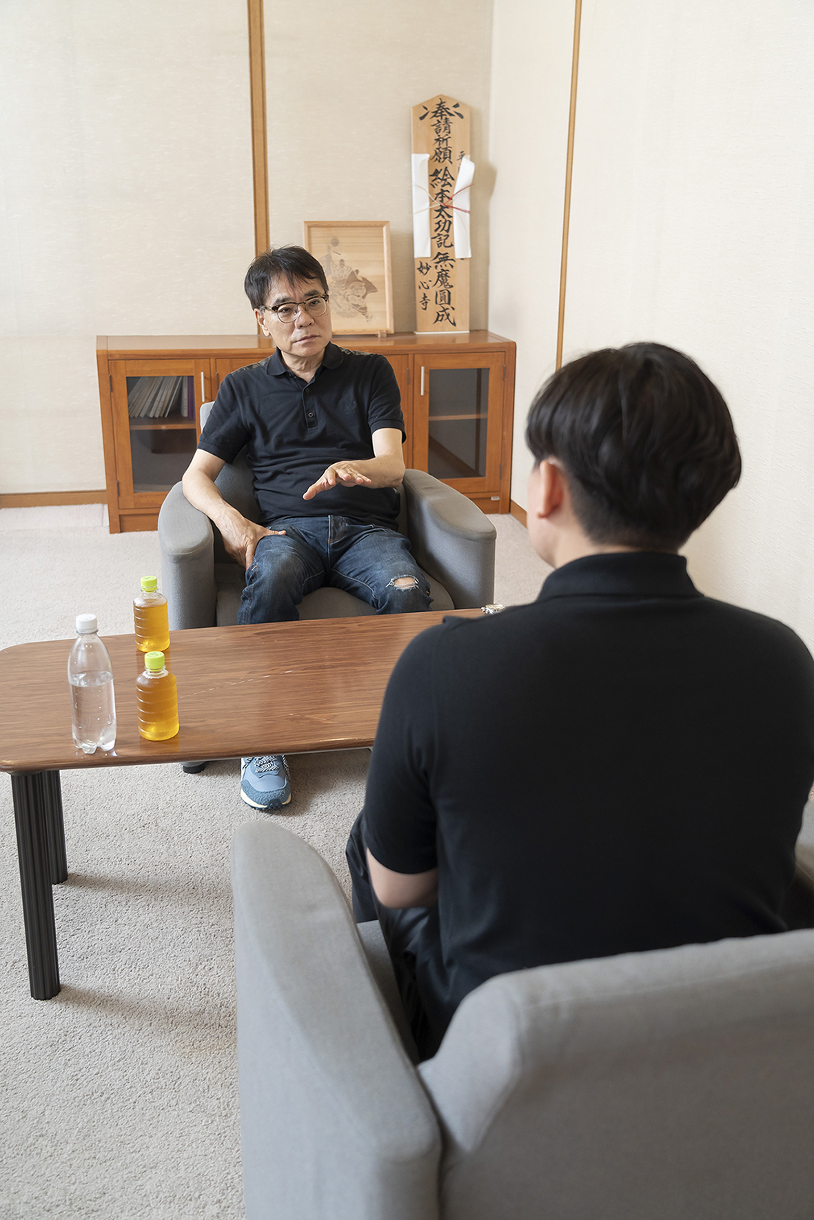 演奏上の太夫との関係を興味深く聞くいとうせいこう