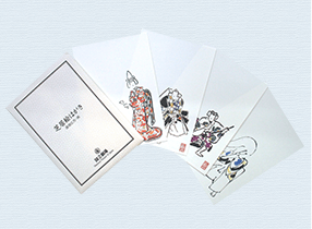 芝居絵はがき・白（８枚入）