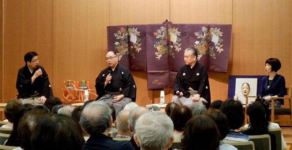 粟谷明生さん　観世銕之丞さん　武田孝史さん　石井倫子さん 写真